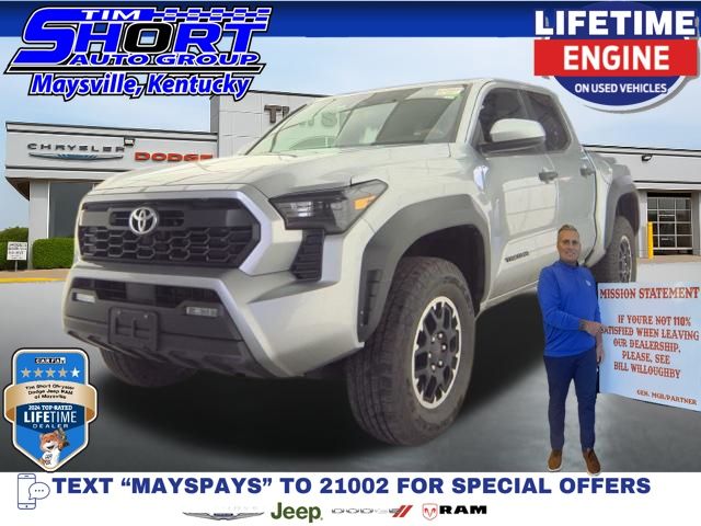 Celestial Silver Metallic 2025 Toyota Tacoma TRD Off-Road Double Cab 4WD Pickup Truck Four-Wheel Drive 8-Speed Automatic