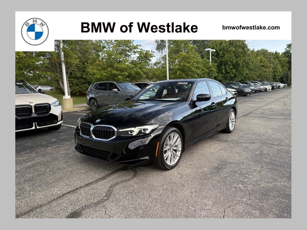 Jet Black 2023 BMW 3 Series Sedan All-Wheel Drive 8-Speed Automatic