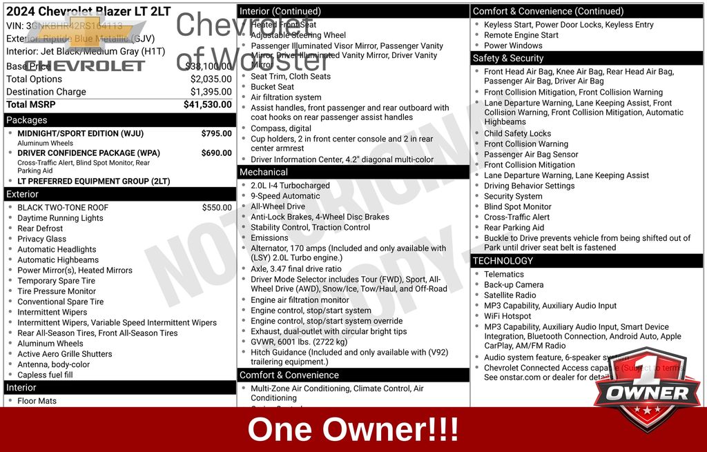 2024 Chevrolet Blazer LT - Main Image