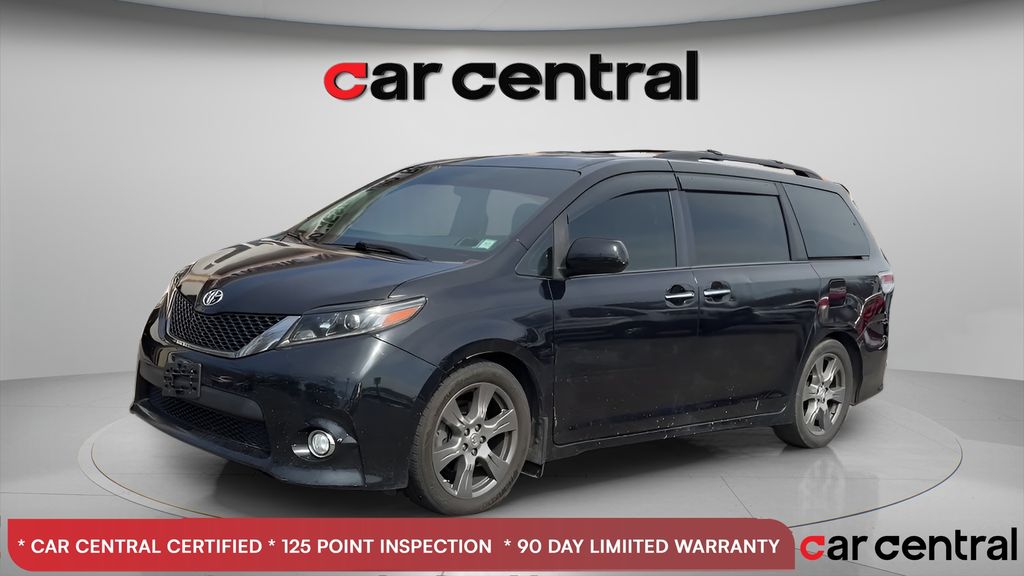 Midnight Black Metallic 2017 Toyota Sienna SE Premium 8-Passenger FWD Minivan Front-Wheel Drive 8-Speed Automatic