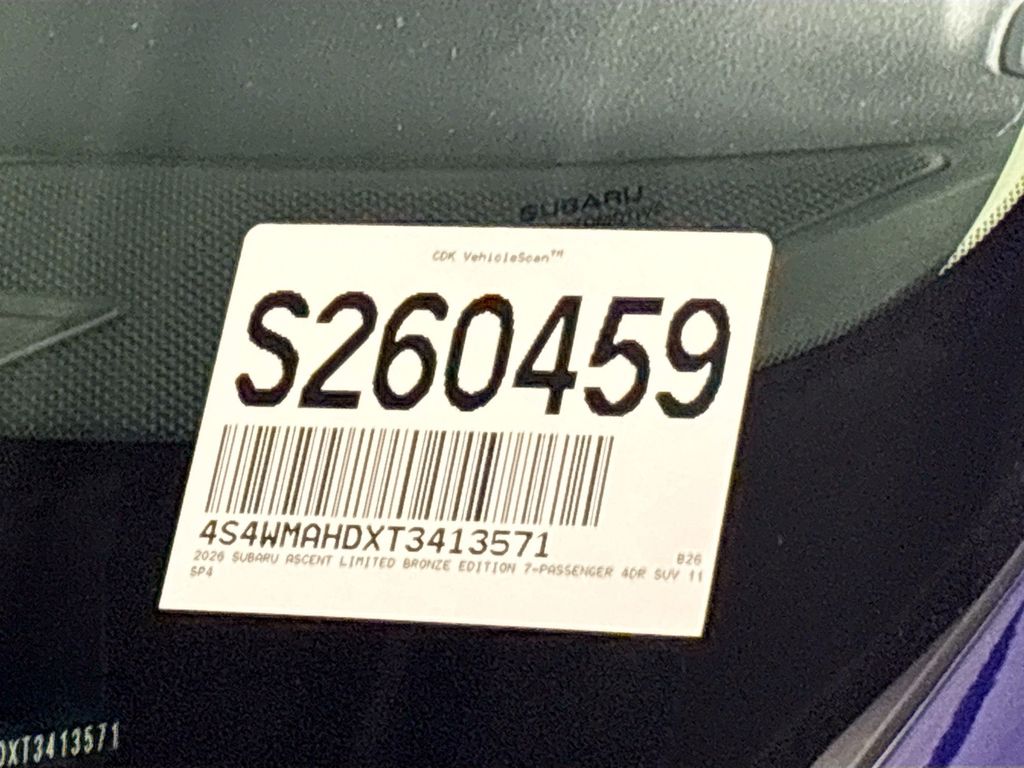 2026 Subaru Ascent Limited Bronze Edition