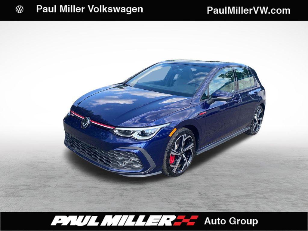 Atlantic Blue Metallic 2024 Volkswagen Golf GTI Hatchback Front-Wheel Drive 7-Speed Dual Clutch