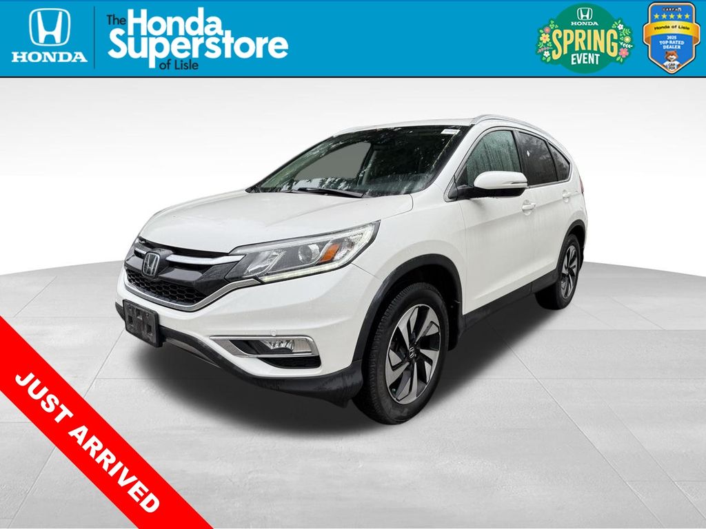 White 2016 Honda CR-V Touring AWD SUV / Crossover All-Wheel Drive Continuously Variable Transmission