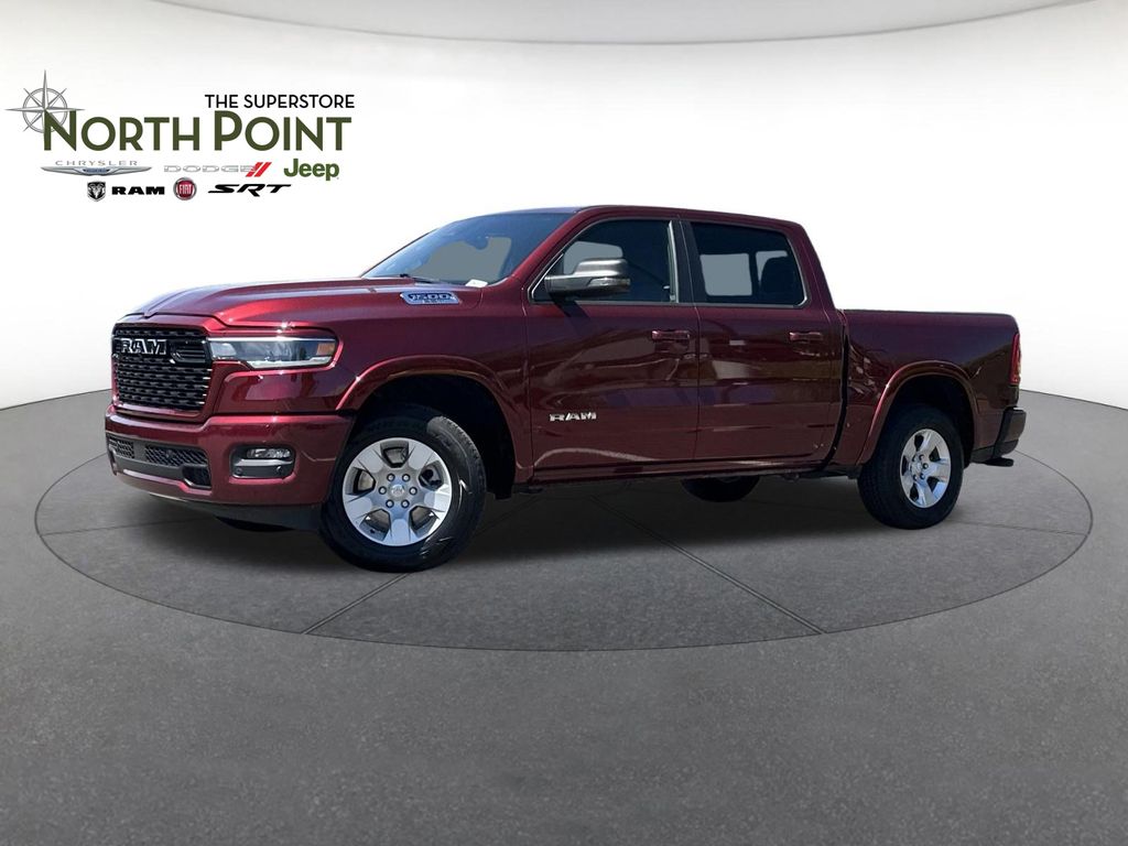 Delmonico Red Pearlcoat 2025 RAM 1500 Pickup Truck Four-Wheel Drive 8-Speed Automatic