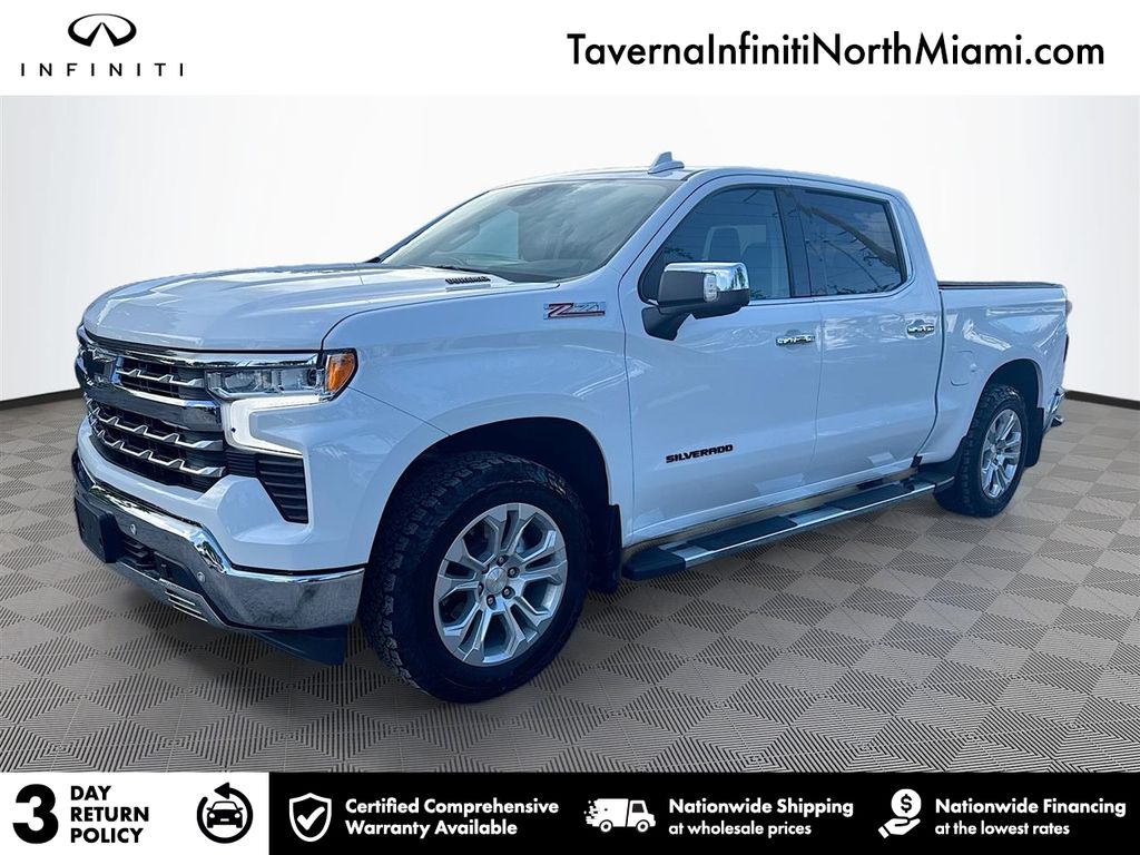 Summit White 2024 Chevrolet Silverado 1500 Pickup Truck Four-Wheel Drive Automatic