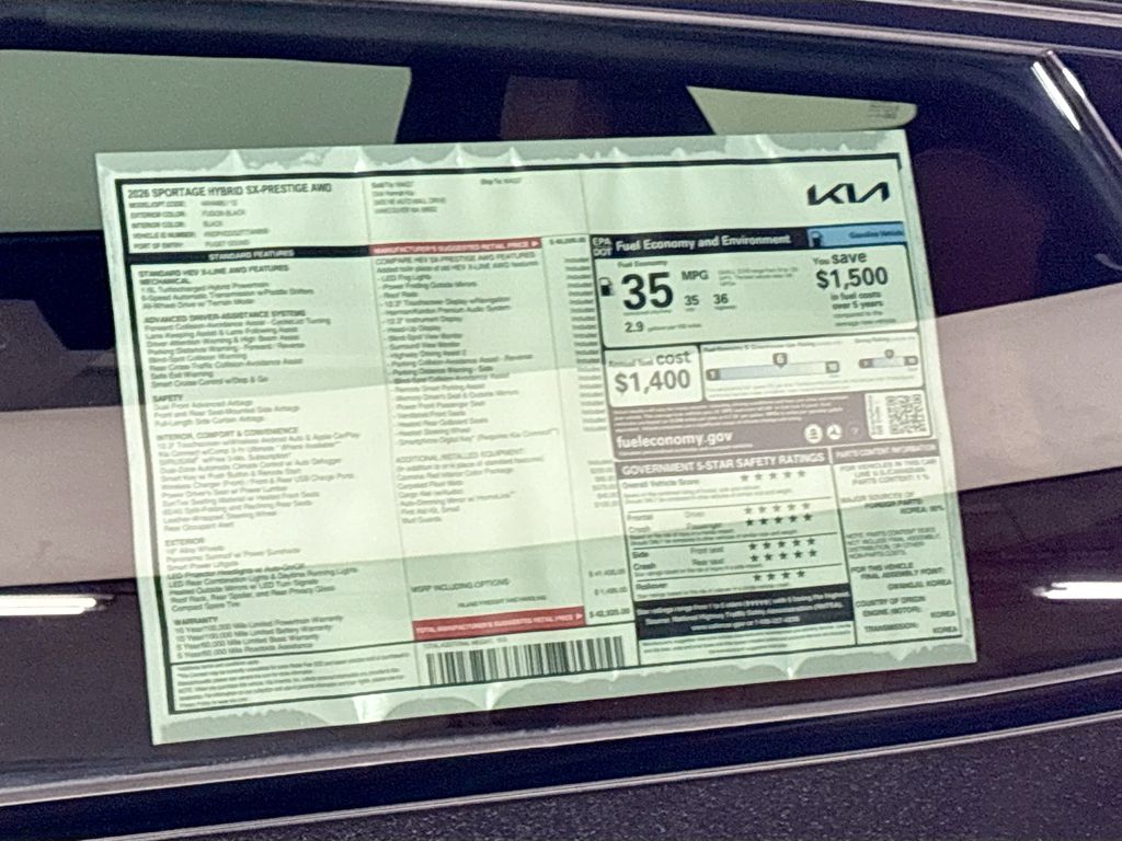 2026 Kia Sportage Hybrid SX-Prestige