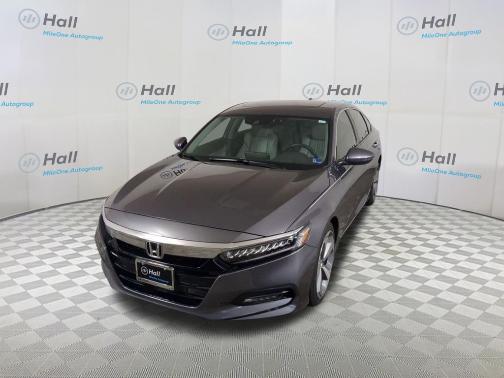 Gray 2018 Honda Accord 1.5T Touring FWD Sedan Front-Wheel Drive Continuously Variable Transmission