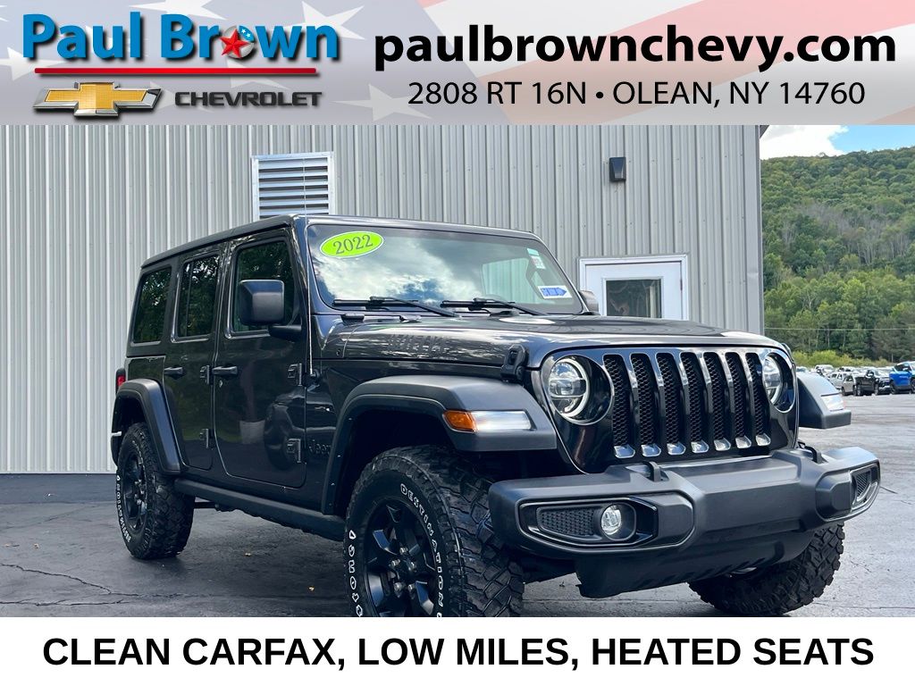 Gray (Granite Crystal Metallic Clearcoat) 2022 Jeep Wrangler SUV / Crossover Four-Wheel Drive 8-Speed Automatic