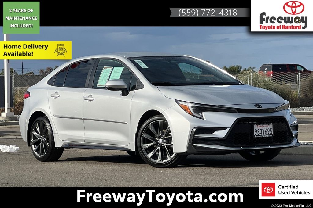 Classic Silver Metallic 2025 Toyota Corolla SE FWD Sedan Front-Wheel Drive Continuously Variable Transmission