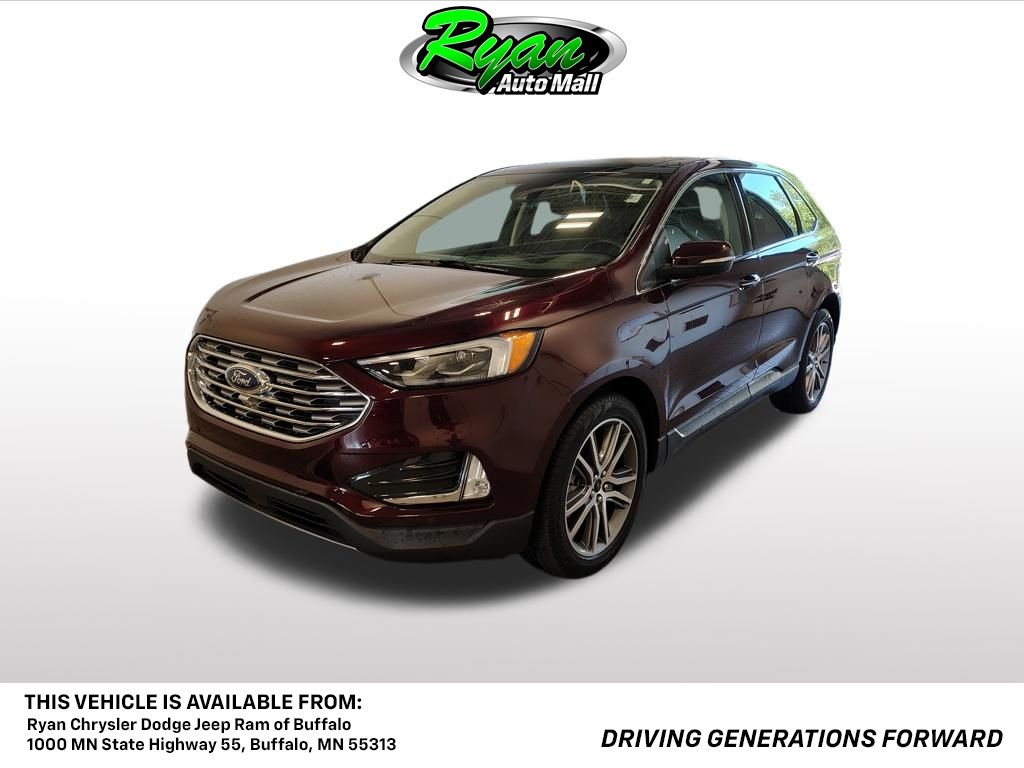 Red (Burgundy Velvet Metallic Tinted Clearcoat) 2024 Ford Edge SUV / Crossover All-Wheel Drive 8-Speed Automatic