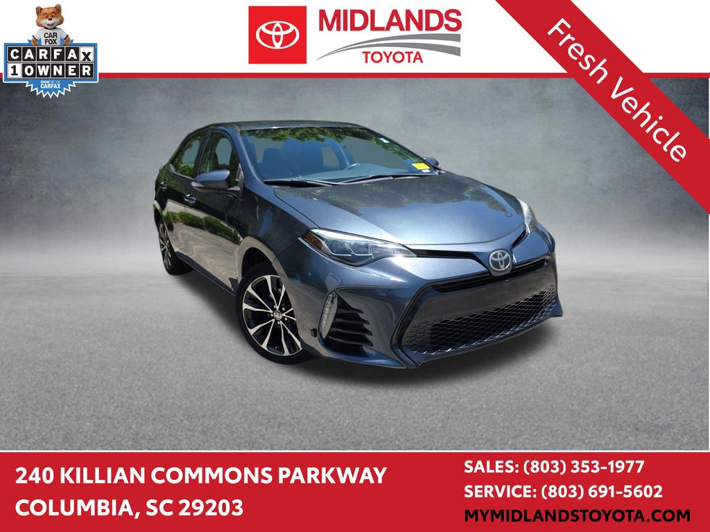 Slate Metallic 2017 Toyota Corolla SE Sedan Front-Wheel Drive Continuously Variable Transmission