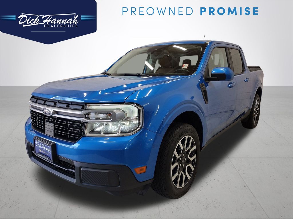Blue Metallic 2022 Ford Maverick Pickup Truck All-Wheel Drive 8-Speed Automatic
