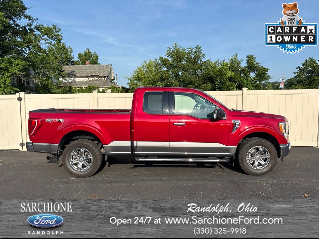 Rapid Red Metallic Tinted Clearcoat 2021 Ford F-150 Pickup Truck Four-Wheel Drive Automatic