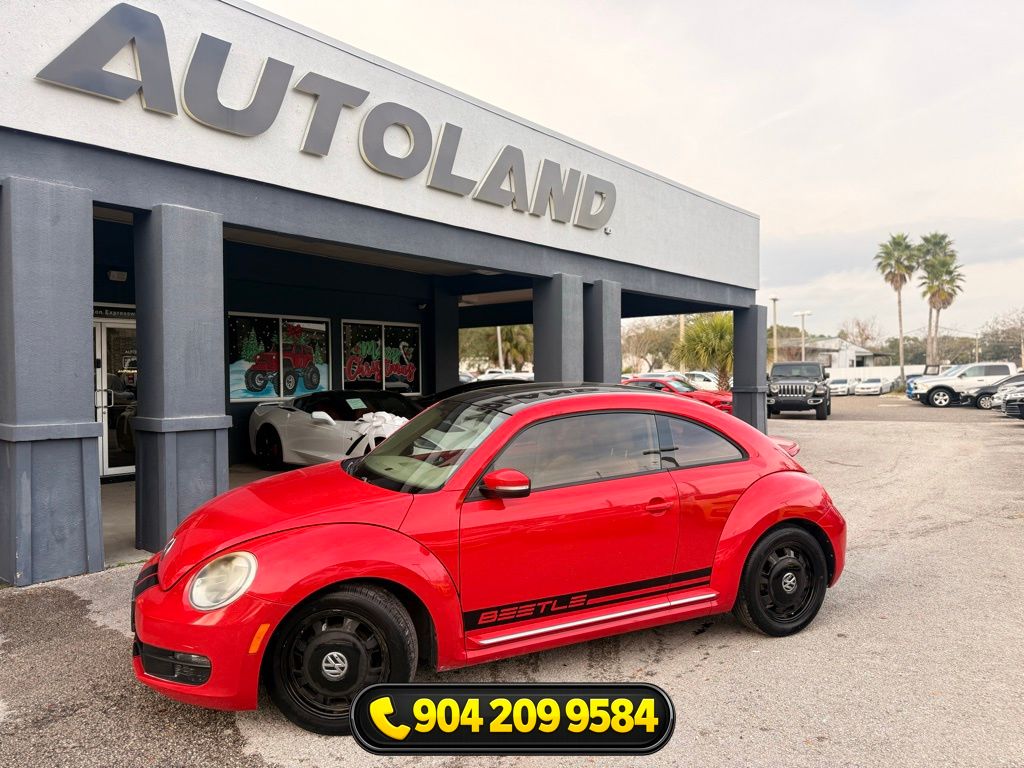 Tornado Red 2015 Volkswagen Beetle 1.8T Hatchback Front-Wheel Drive 6-Speed Automatic