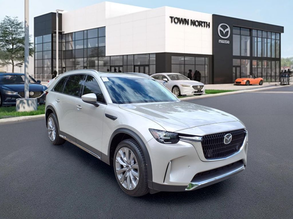 Gray (Platinum) 2024 Mazda CX-90 3.3 Turbo Premium AWD SUV / Crossover All-Wheel Drive 8-Speed Automatic