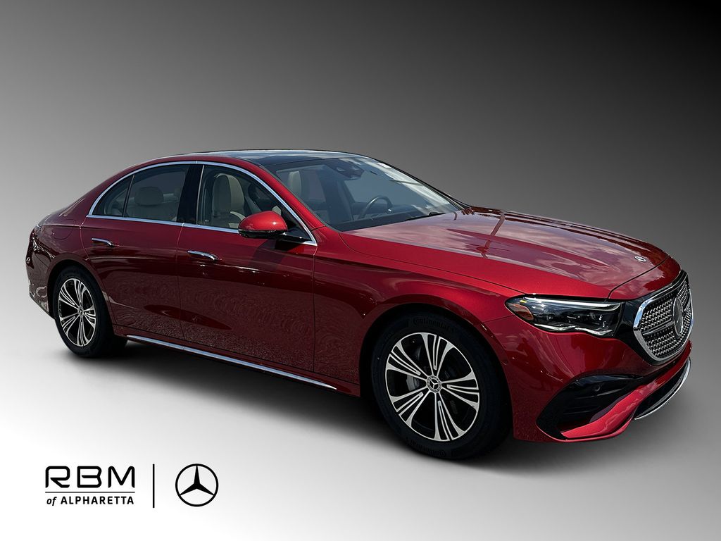 Red 2024 Mercedes-Benz E-Class E 350 4MATIC Sedan All-Wheel Drive 9-Speed Automatic