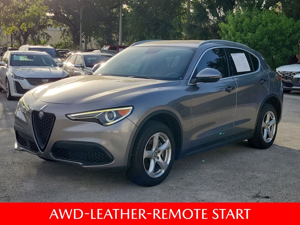 Stromboli Gray Metallic 2018 Alfa Romeo Stelvio SUV / Crossover All-Wheel Drive 8-Speed Automatic