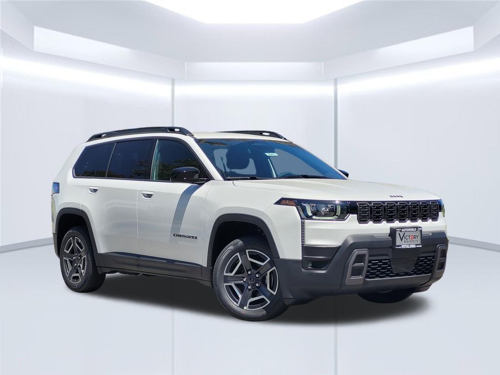 Bright White Clearcoat 2026 Jeep Cherokee SUV / Crossover Four-Wheel Drive Continuously Variable Transmission