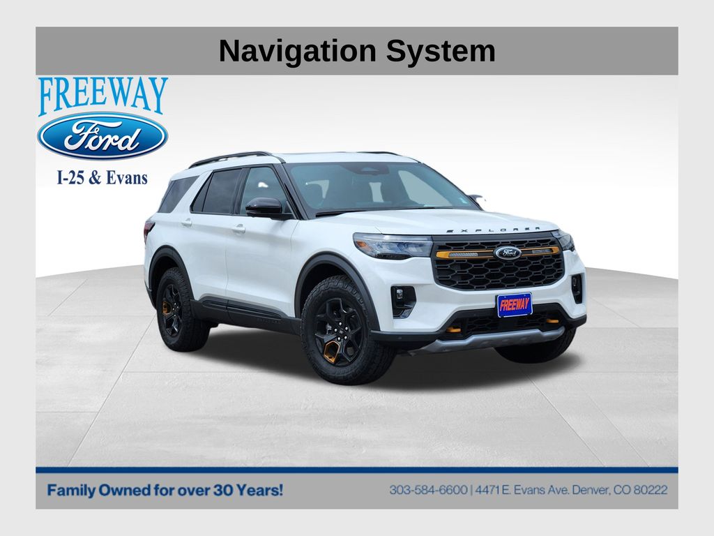 Star White Metallic Tri-Coat 2026 Ford Explorer Tremor AWD SUV / Crossover All-Wheel Drive Automatic