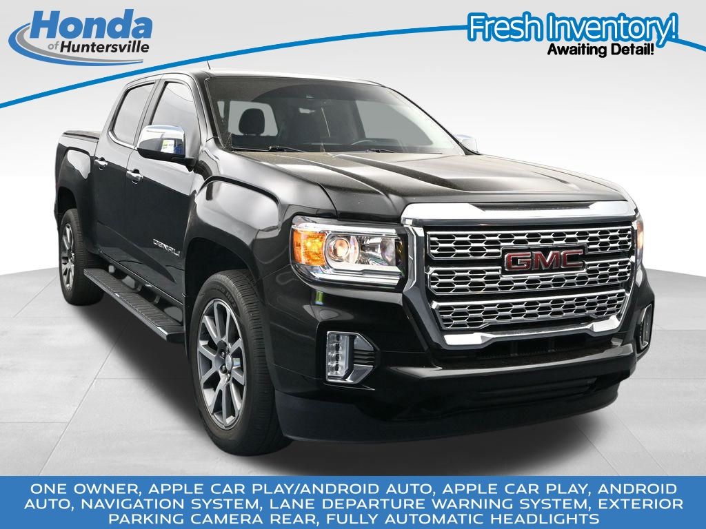 Onyx Black 2022 GMC Canyon Denali Crew Cab RWD Pickup Truck 4X2 8-Speed Automatic