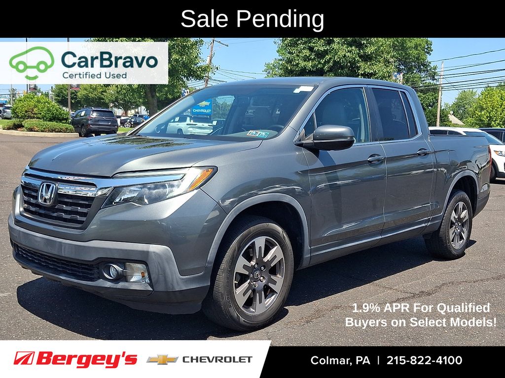 Gray 2017 Honda Ridgeline Pickup Truck All-Wheel Drive 6-Speed Automatic