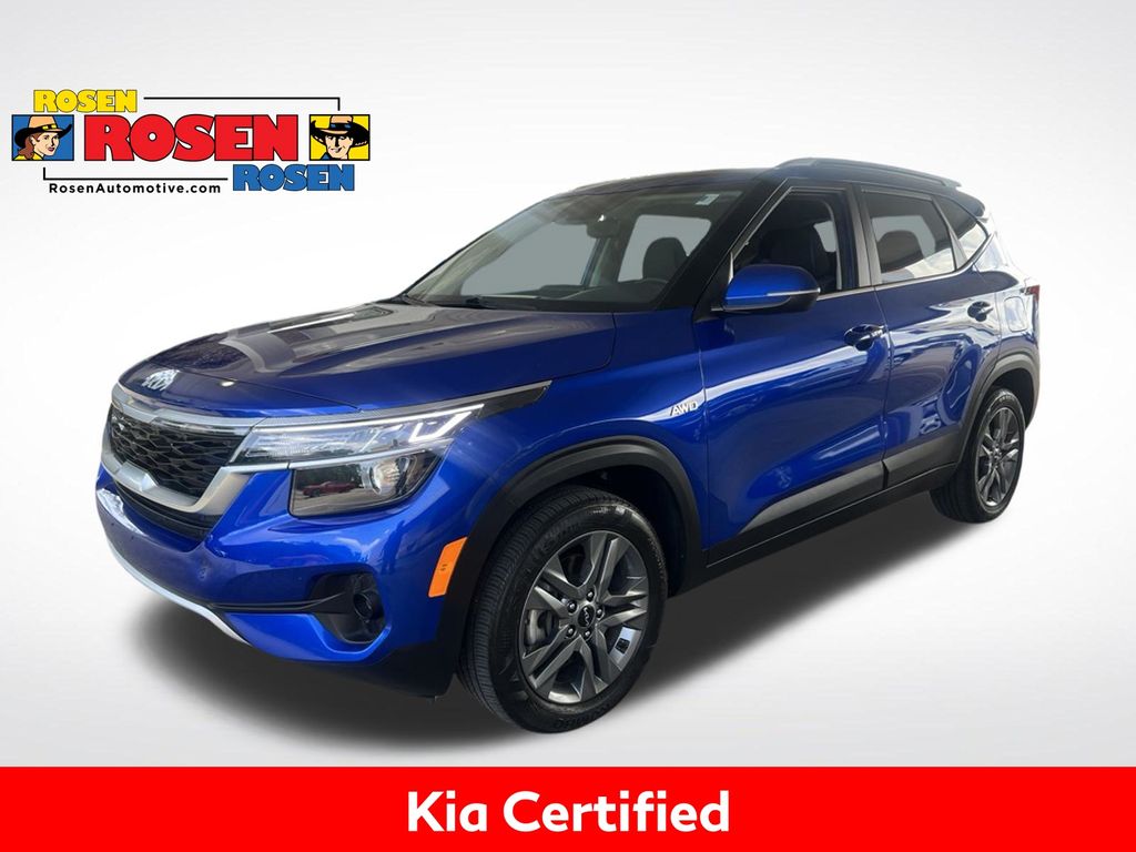 Neptune Blue 2023 Kia Seltos SUV / Crossover All-Wheel Drive Continuously Variable Transmission