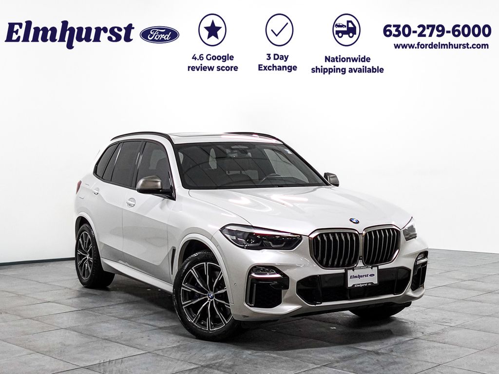 White Metallic 2020 BMW X5 M50i xDrive AWD SUV / Crossover All-Wheel Drive 8-Speed Automatic