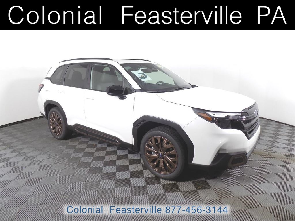 Crystal White Pearl 2025 Subaru Forester Sport Crossover AWD SUV / Crossover All-Wheel Drive Continuously Variable Transmission