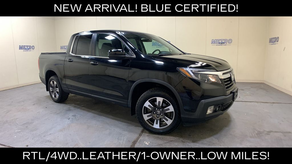 Black 2018 Honda Ridgeline Pickup Truck All-Wheel Drive 6-Speed Automatic