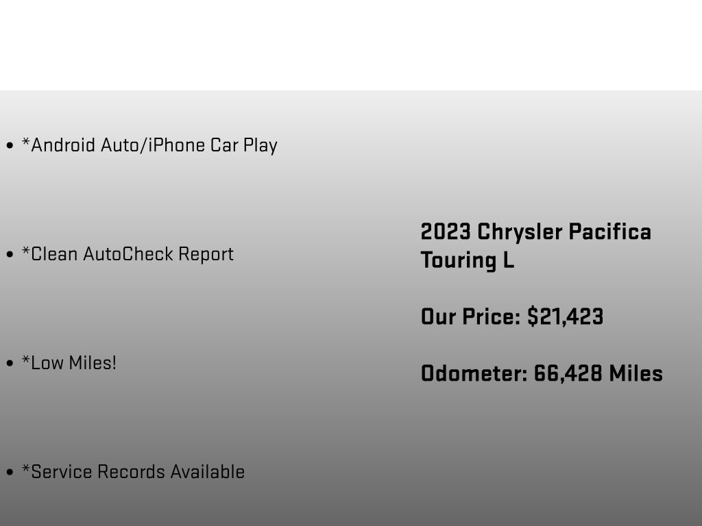 2023 Chrysler Pacifica Touring L White at Auto Express Mitsubishi