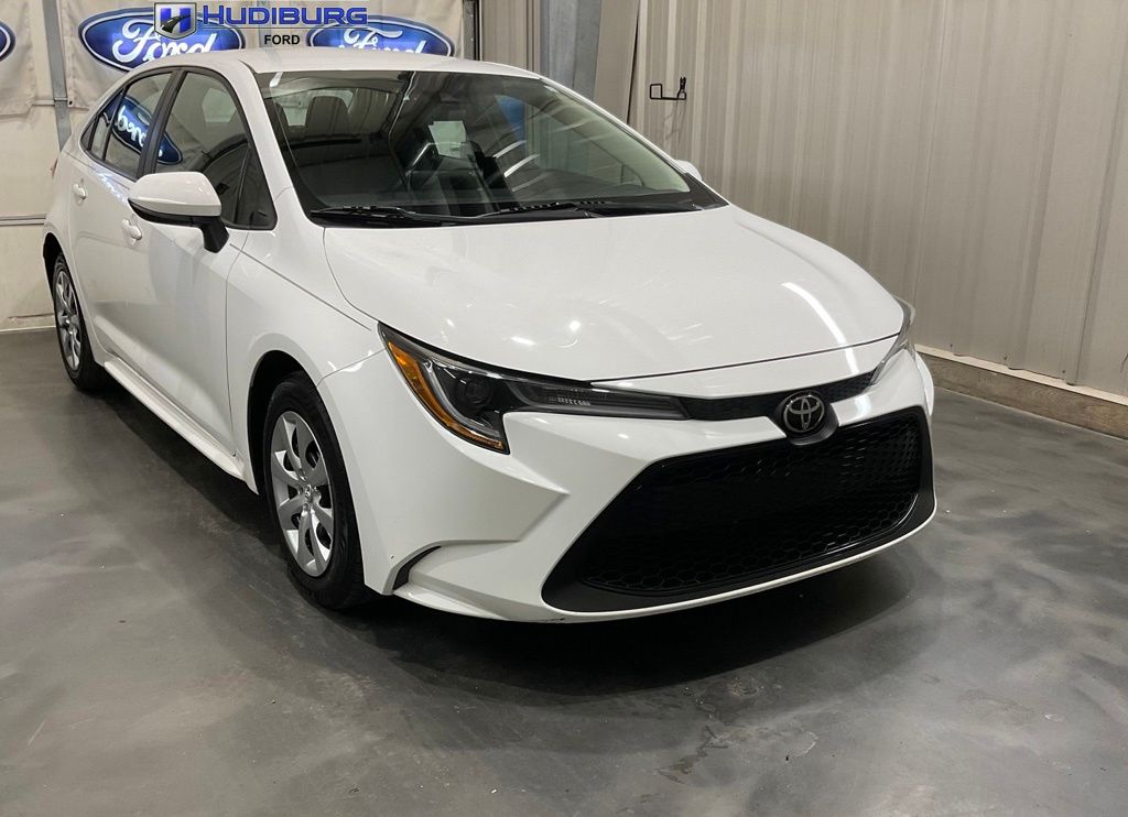 Super White 2020 Toyota Corolla Sedan Front-Wheel Drive Continuously Variable Transmission
