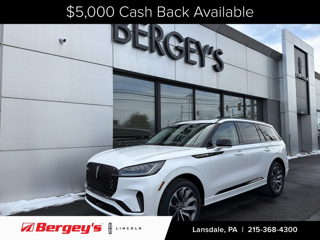Pristine White Metallic Tri-Coat 2026 Lincoln Aviator SUV / Crossover All-Wheel Drive Automatic