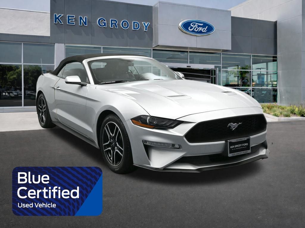 Ingot Silver Metallic 2018 Ford Mustang EcoBoost Premium Convertible RWD Convertible Rear-Wheel Drive Automatic