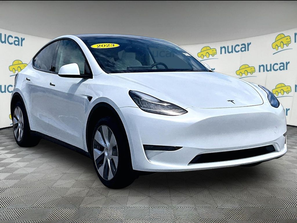 White 2023 Tesla Model Y SUV / Crossover All-Wheel Drive 1-Speed Automatic