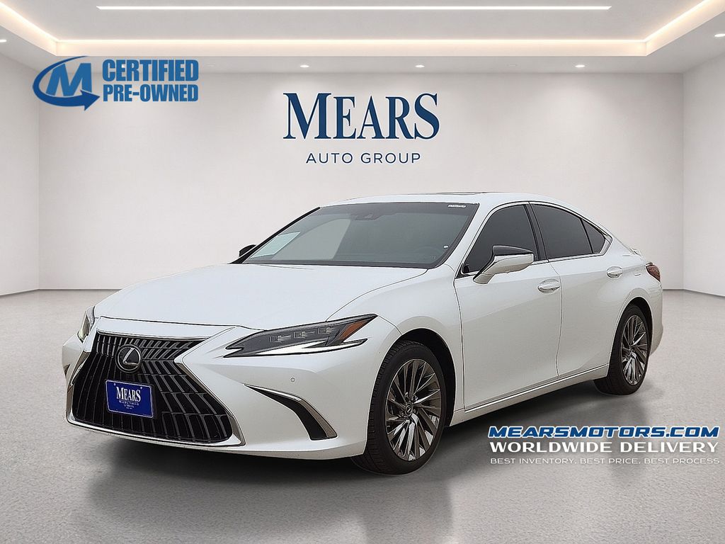 Eminent White Pearl 2024 Lexus ES Hybrid 300h Ultra Luxury FWD Sedan Front-Wheel Drive Continuously Variable Transmission