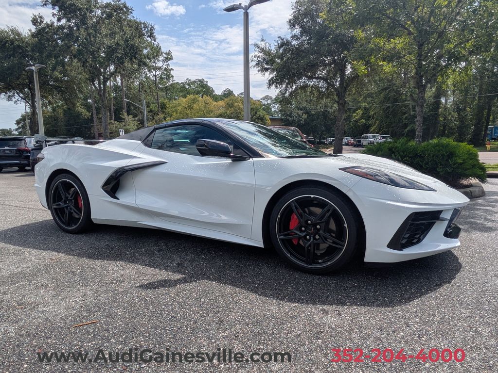 Arctic White 2021 Chevrolet Corvette Convertible Rear-Wheel Drive 8-Speed Dual Clutch