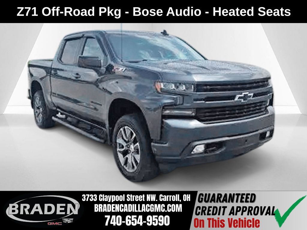 Shadow Gray Metallic 2020 Chevrolet Silverado 1500 Pickup Truck Four-Wheel Drive 8-Speed Automatic