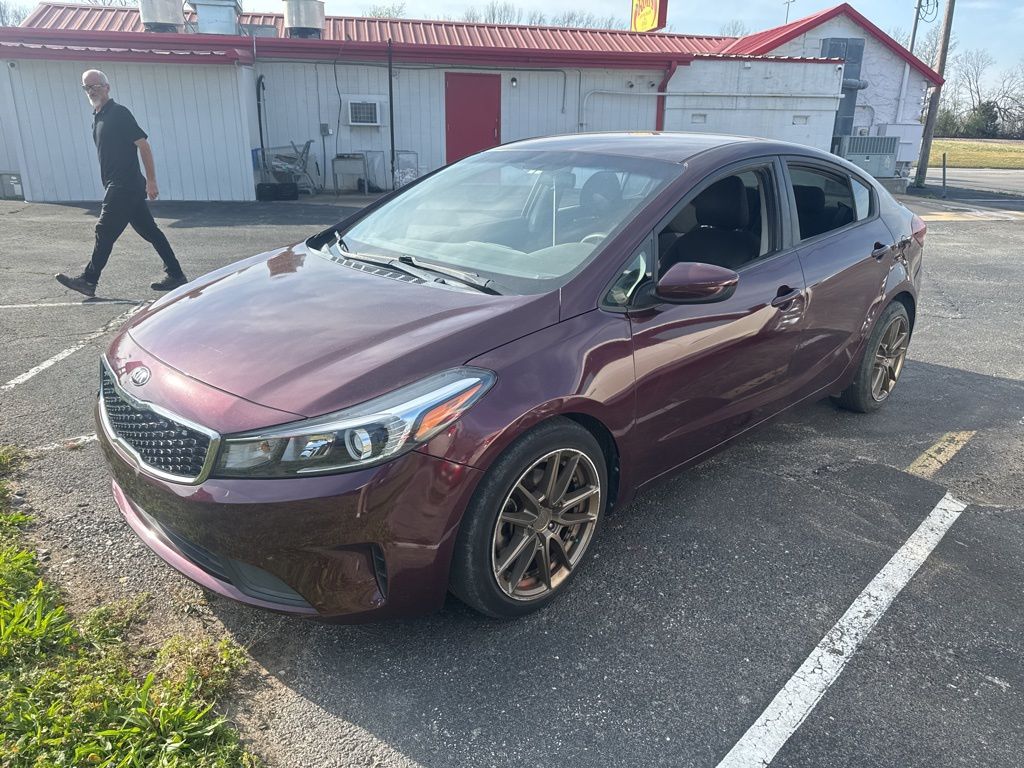 Garnet Red 2017 Kia Forte LX Sedan Front-Wheel Drive 6-Speed Automatic