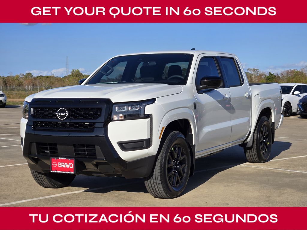 2026 Nissan Frontier SV White at Bravo Nissan