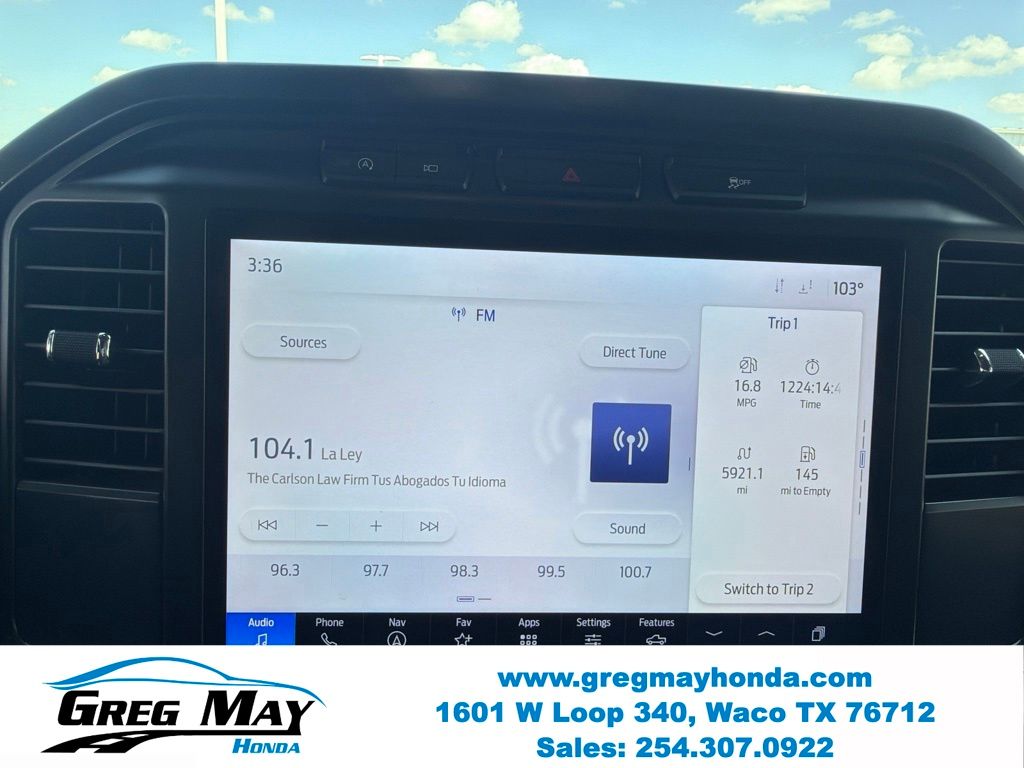 2024 Ford F-150 XL White at Greg May Honda