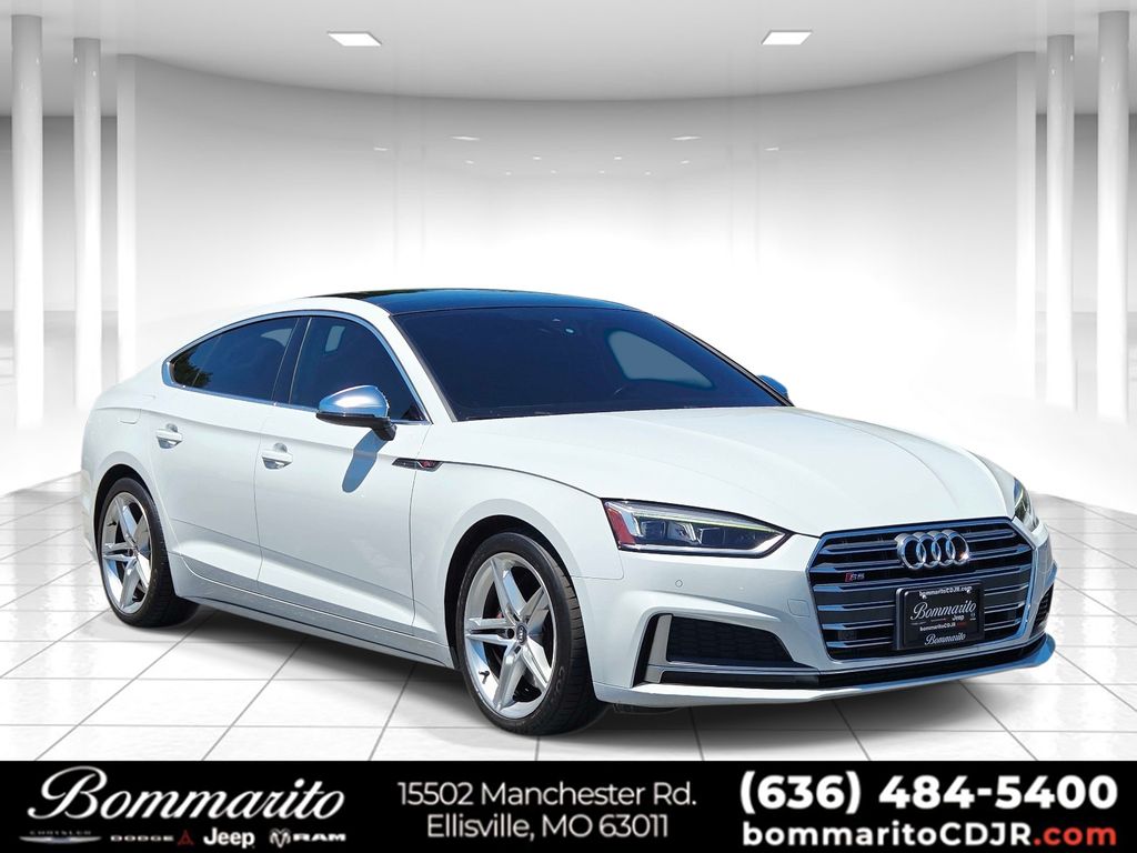 Glacier White 2018 Audi S5 Sportback Sedan All-Wheel Drive 8-Speed Automatic