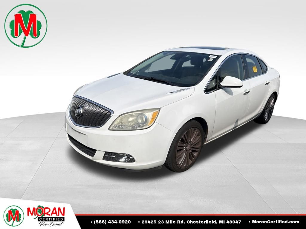 Silver 2014 Buick Verano Sedan Front-Wheel Drive 6-Speed Automatic