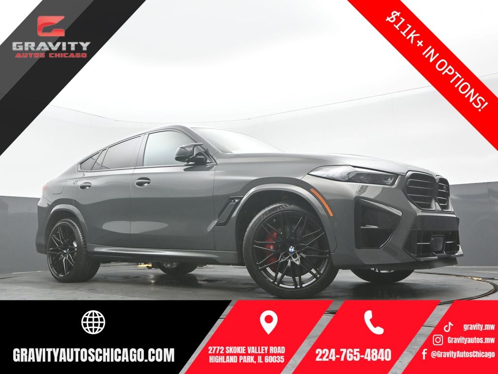 Gray (Dravit Grey Metallic) 2025 BMW X6 M SUV / Crossover All-Wheel Drive Automatic