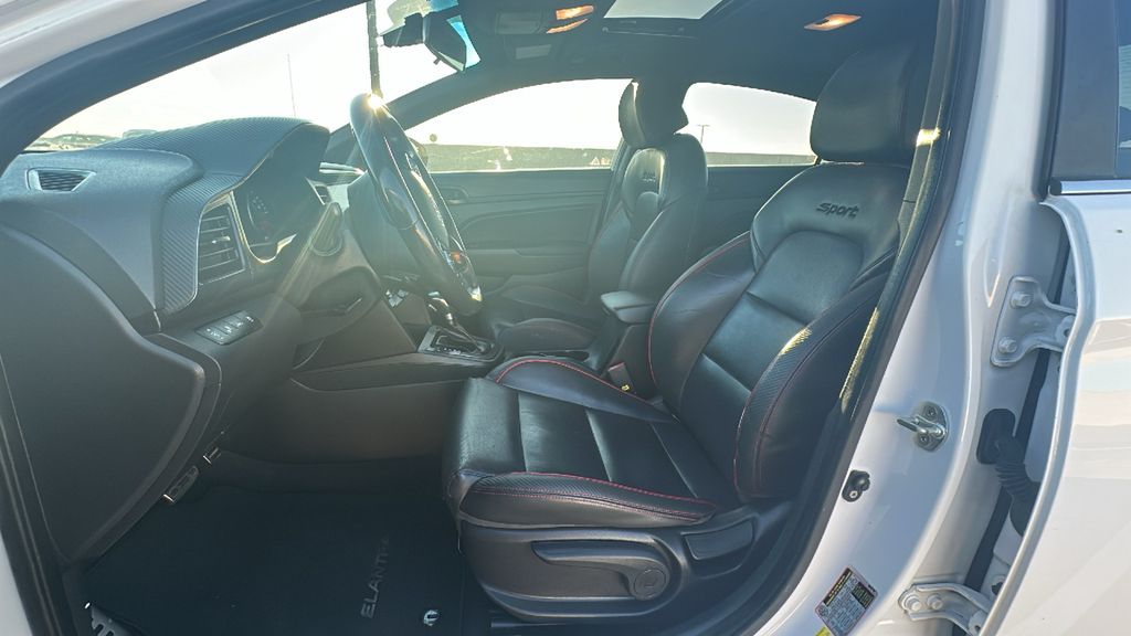 2019 Hyundai Elantra Sport White at DeMontrond Mazda