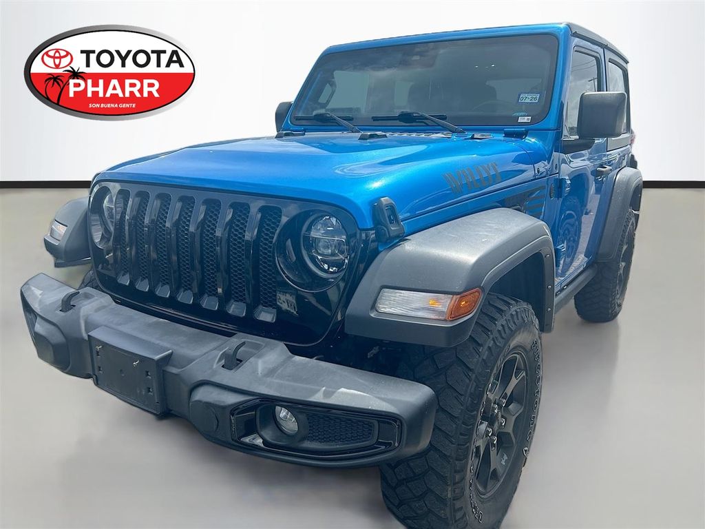 Hydro Blue Pearl Coat 2021 Jeep Wrangler SUV / Crossover Four-Wheel Drive 6-Speed Manual