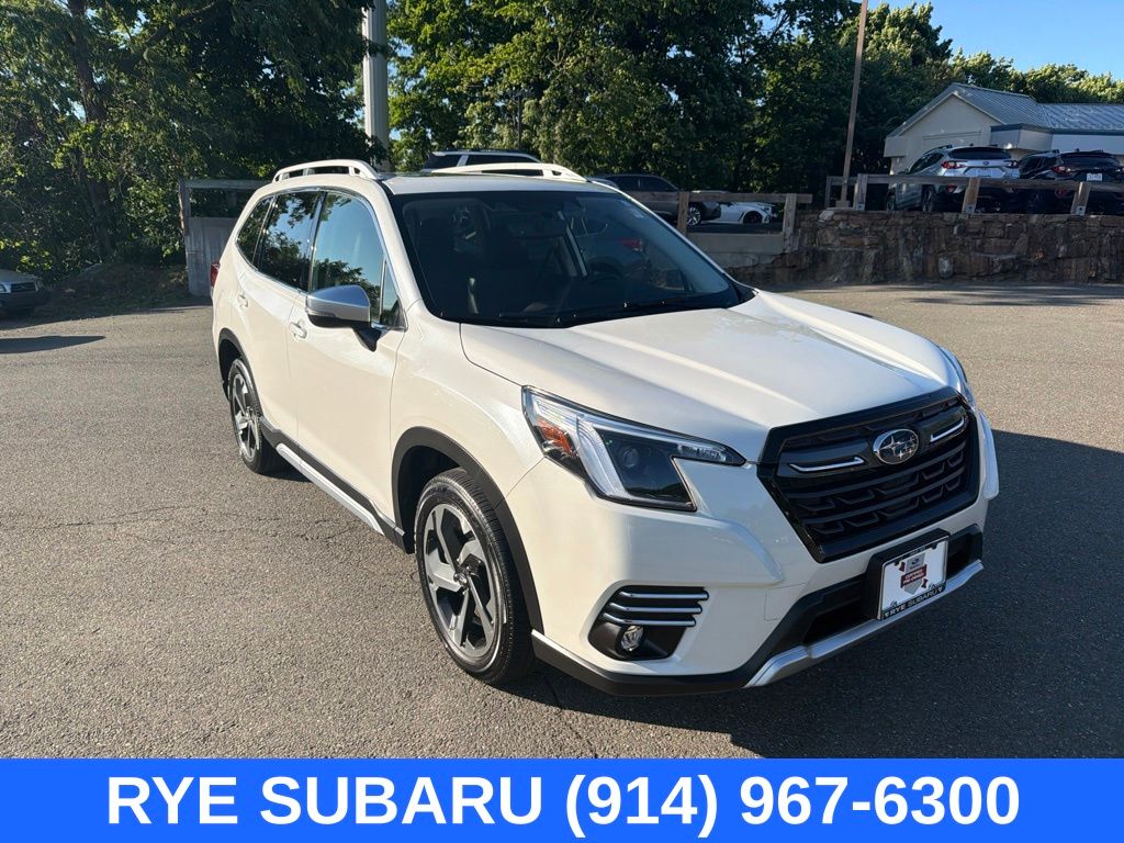 Crystal White Pearl 2023 Subaru Forester SUV / Crossover All-Wheel Drive Continuously Variable Transmission
