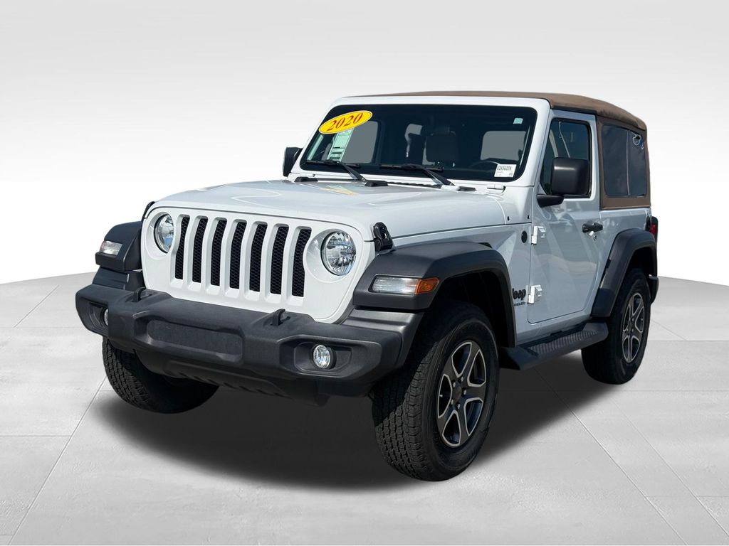 Bright White Clearcoat 2020 Jeep Wrangler SUV / Crossover Four-Wheel Drive 8-Speed Automatic