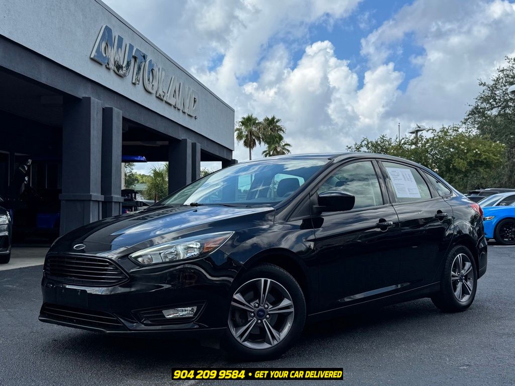 Shadow Black 2018 Ford Focus Sedan Front-Wheel Drive 6-Speed Automatic