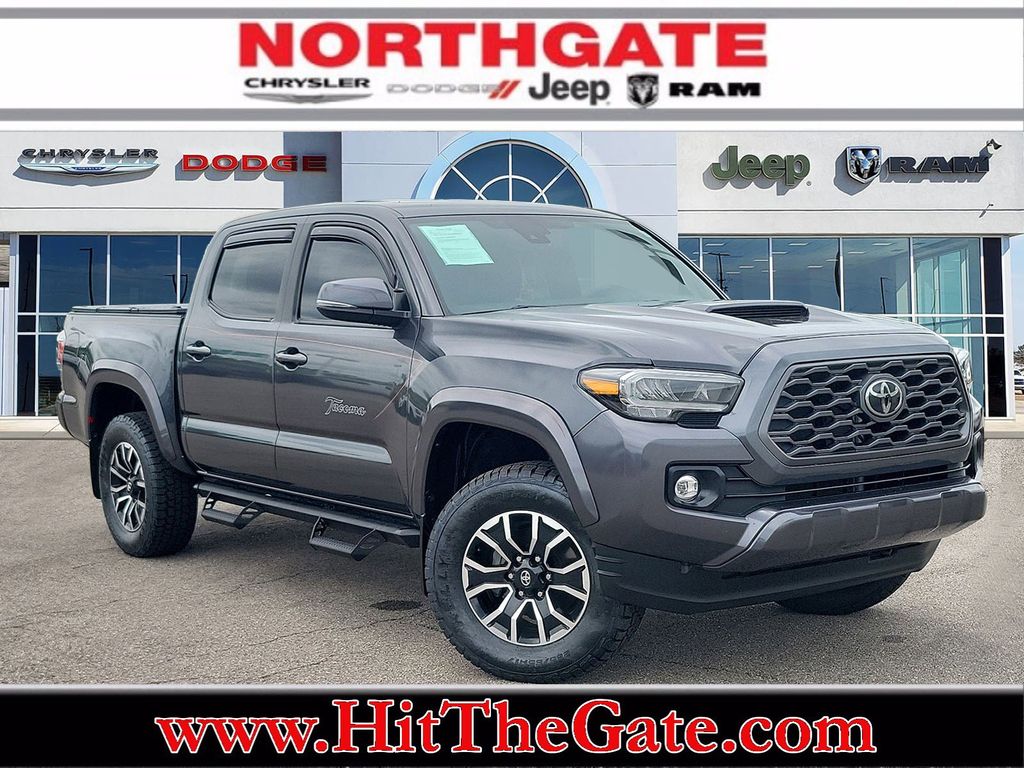 Magnetic Gray Metallic 2021 Toyota Tacoma TRD Sport Double Cab 4WD Pickup Truck Four-Wheel Drive 6-Speed Automatic