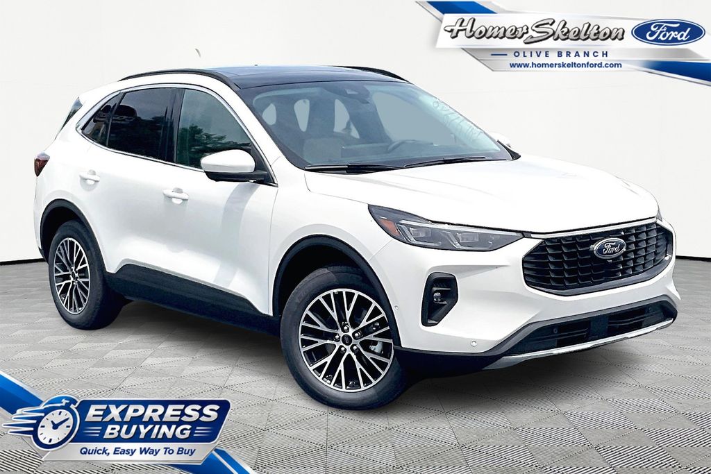 White Metallic 2024 Ford Escape Hybrid Plug-in SUV / Crossover Front-Wheel Drive Continuously Variable Transmission